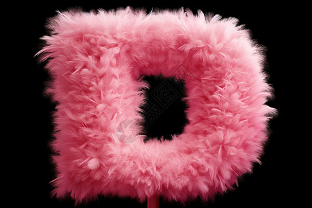 3d蓬松粉红色字母设计背景图片