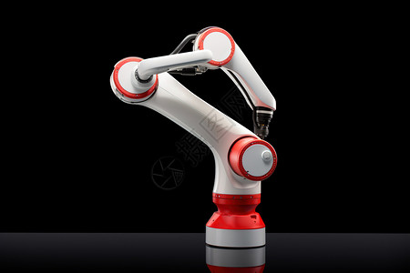 白色智能机械脚机器人机械臂人工智能插画
