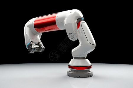 白色智能机械脚机器人机械臂人工智能插画