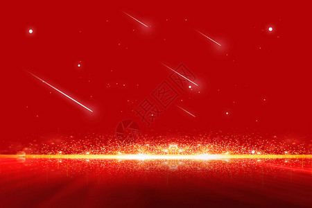 红色流星光效红色光效背景设计图片