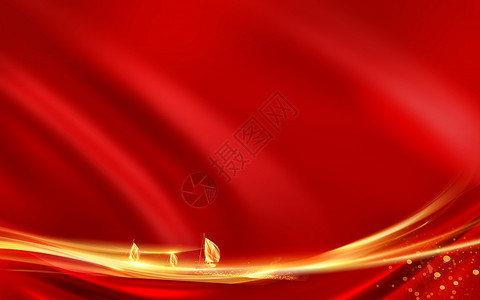 红丝绳红色党建背景设计图片