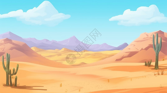 世界干旱日世界防治荒漠化和干旱日主题海报插画插画
