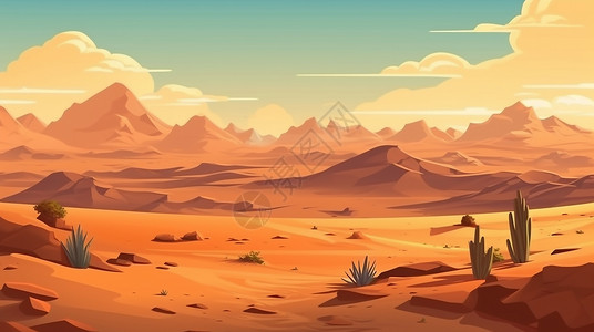 保护环境防止沙漠化插图背景图片