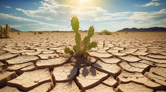 沙漠的纹理阳光下干旱的土地纹理插画