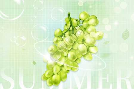 夏日葡萄背景背景图片