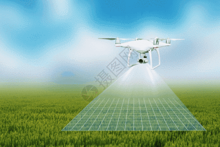 大气唯美无人机科技农业GIF图片