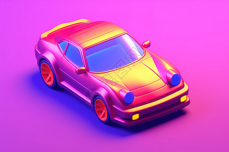 紫色的玩具汽车背景图片