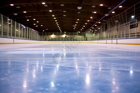 室内溜冰场滑冰比赛场地高清图片