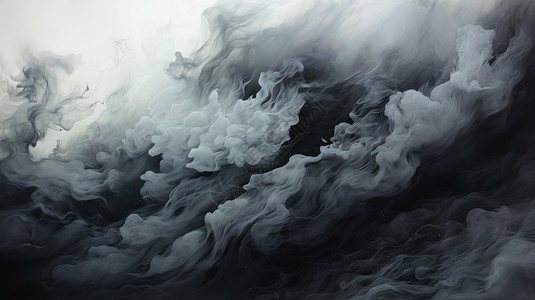 浓烟烟雾抽象纹理背景图片