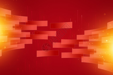 高端会议背景创意红色几何透明背景设计图片