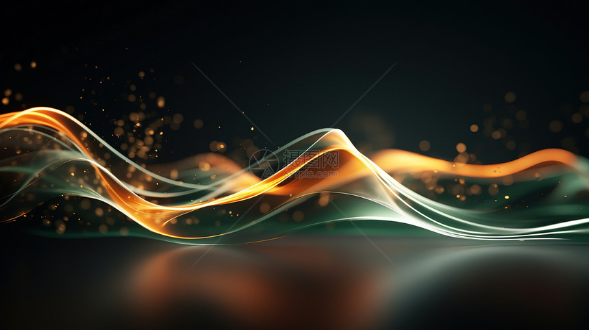 科技抽象流动粒子设计背景图片