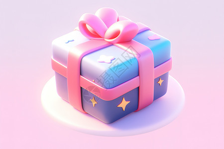 礼物盒3D元素游戏图标图片