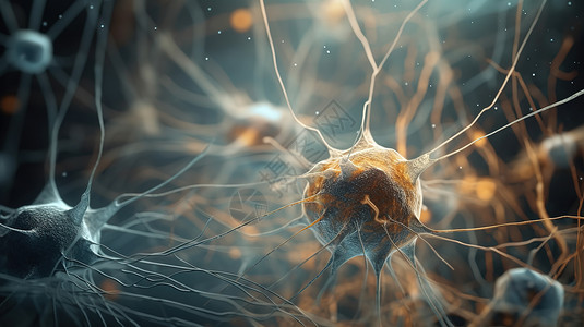神经元生物肌理图背景图片