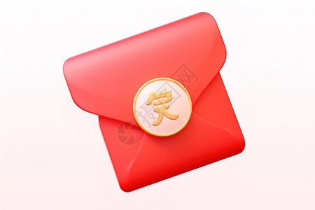 喜庆红包信封3D图标图片