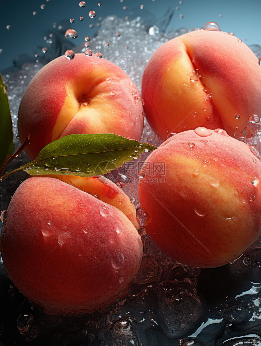 超大的水果诱人水蜜桃图片