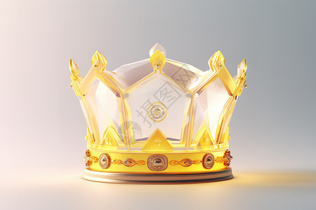 高贵宝石皇冠3D图标图片