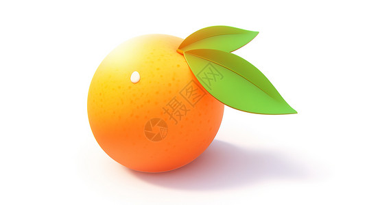 水果橙子3D图标图片