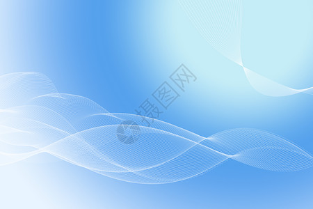 简约简洁简洁大气蓝色曲线简约商务背景设计图片
