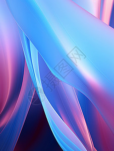 蓝撞色蓝粉撞色科技感线条纹理背景插画