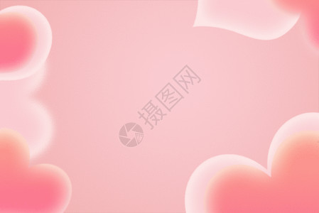 八月手机壁纸粉色可爱创意爱心gif动图高清图片
