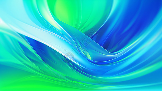 蓝绿色抽象波纹背景图片