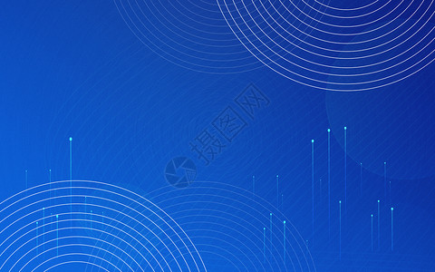 25d圆蓝色科技感线条设计图片