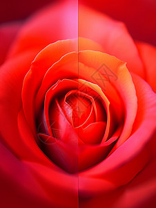 浪漫漂亮的红色卡通玫瑰花特写背景图片
