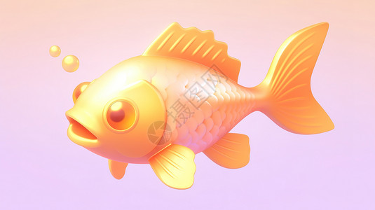 3D金鱼图标高清图片