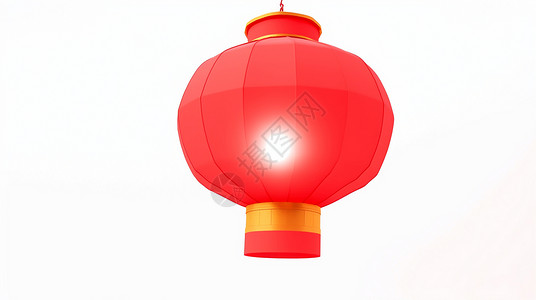 红色喜庆的卡通大红灯笼背景图片