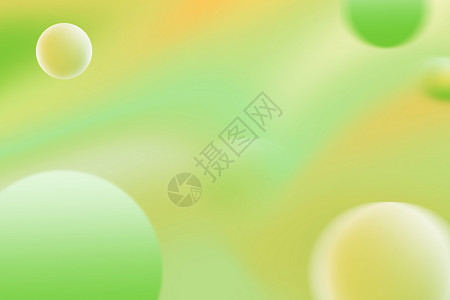 绿色清新渐变球体背景背景图片
