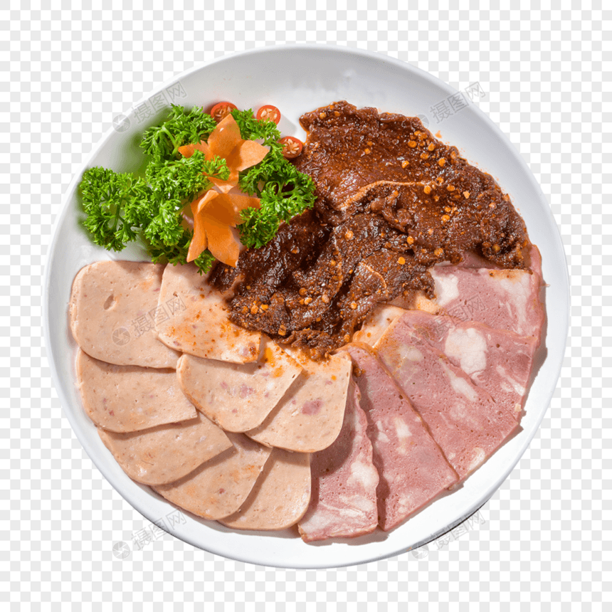 午餐肉牛肉培根图片