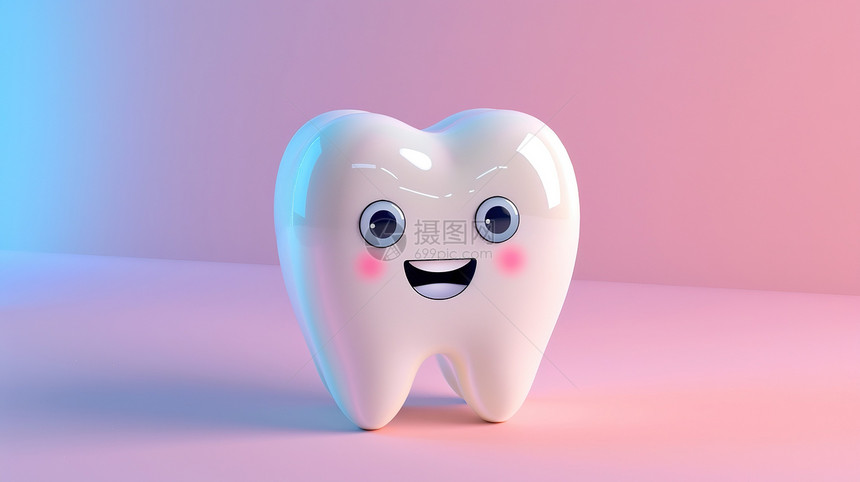 牙齿3D图标图片