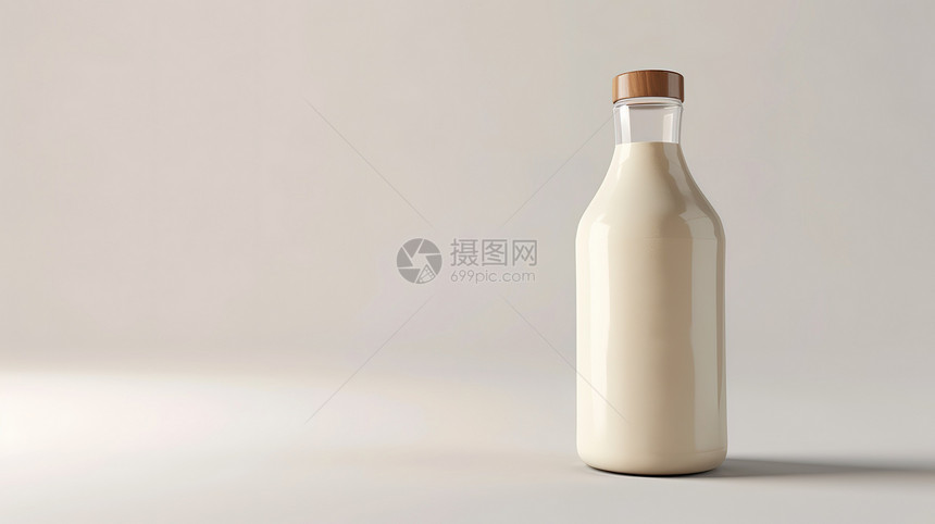 牛奶3D图标图片