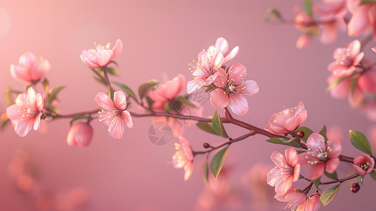 春天的桃花背景图片