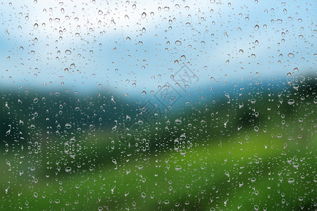 阴雨窗外雨滴背景设计图片