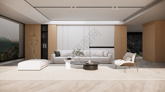 风化木现代风格客厅设计图片