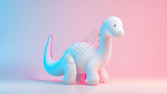 恐龙3d阿帕龙可爱3D图标插画