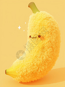 可爱的卡通香蕉玩具背景图片