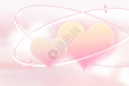 520表白日主题系列海报粉色爱心主题背景设计图片
