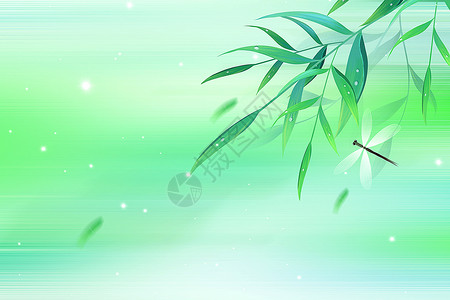 飞舞的蜻蜓清新初夏背景设计图片