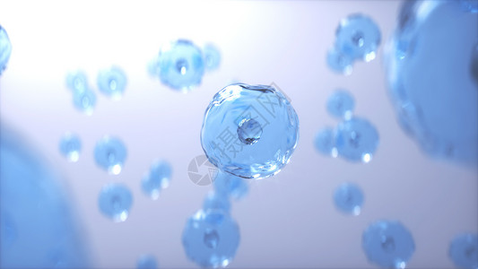 胶原创意细胞分子概念场景设计图片