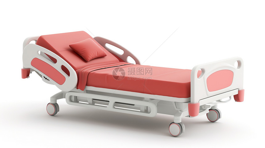 医院病床3D图标图片