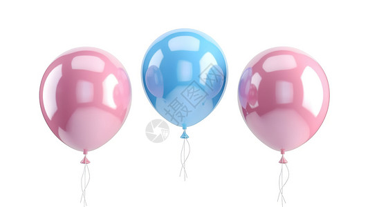 气球3D图标背景图片