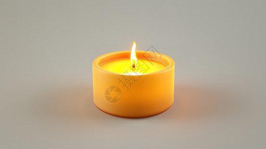 蜡烛3D图标背景图片