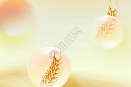 灌溉小麦金黄色小麦背景设计图片