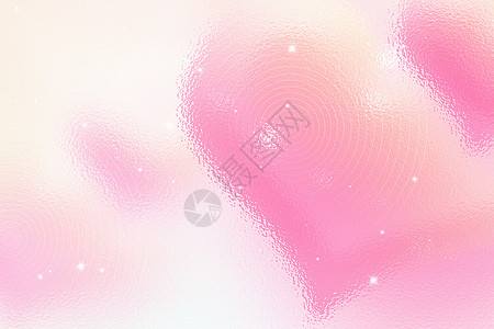 粉色爱心光效粉色弥散玻璃风爱情背景设计图片