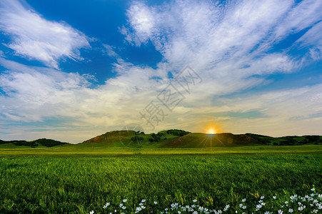 一片希望田野希望背景