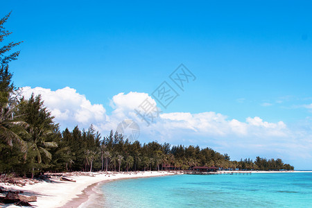 炎热沙滩夏季海滩背景