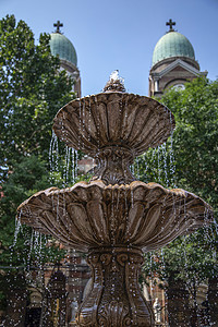 喷泉背景图片