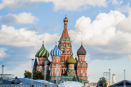 城堡莫斯科蓝色高清图片